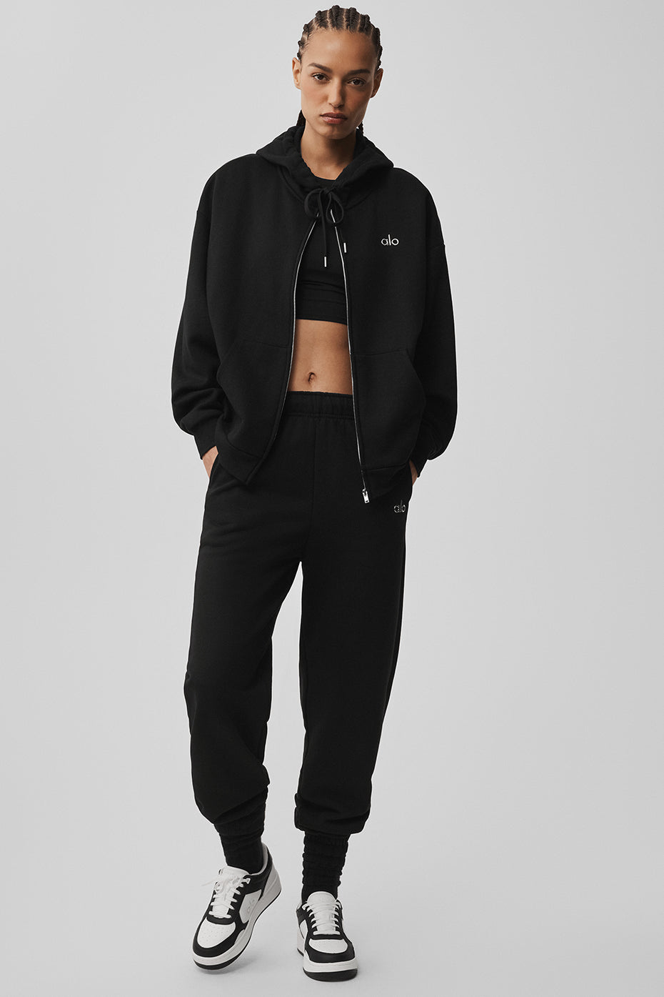 Accolade Full Zip Hoodie - Black — photo 5