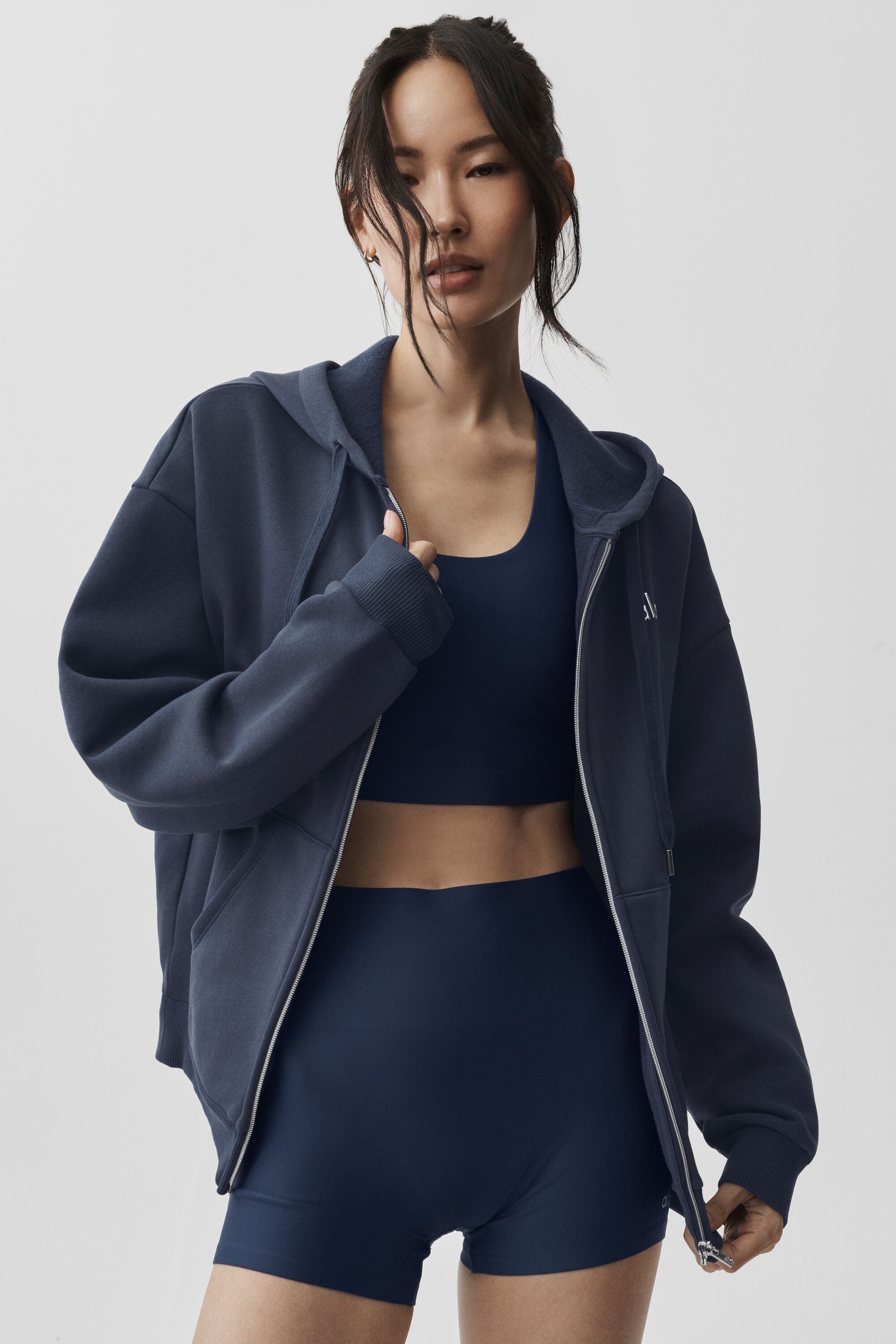 Accolade Full Zip Hoodie - Navy — photo 3