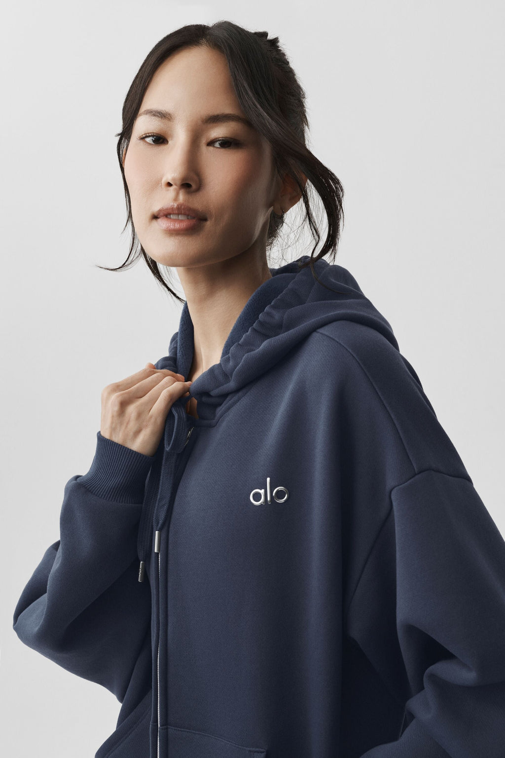 Accolade Full Zip Hoodie - Navy — photo 4
