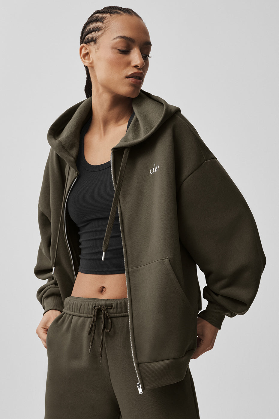Accolade Full Zip Hoodie - Olive Tree — photo 3