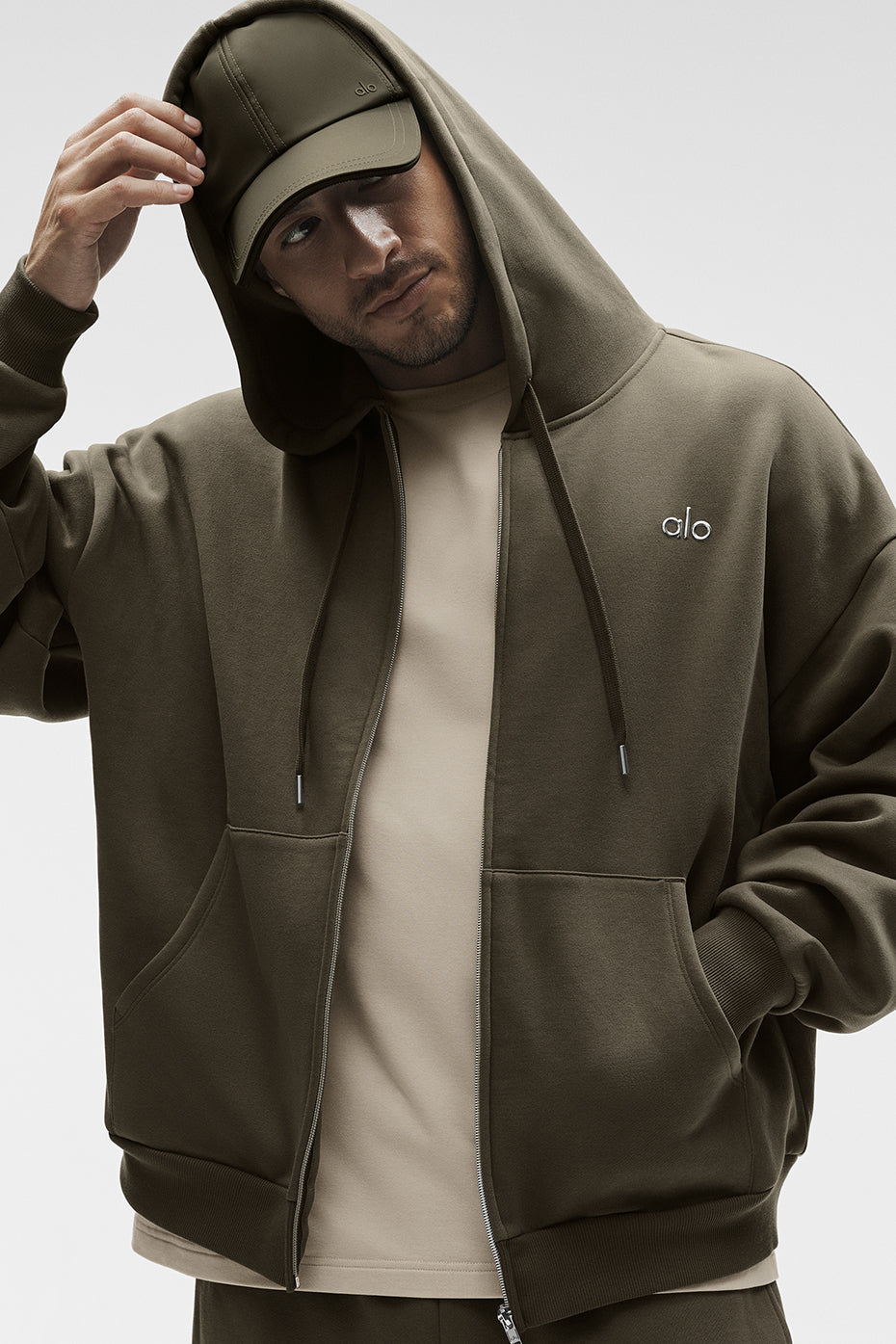 Accolade Full Zip Hoodie - Olive Tree — photo 1