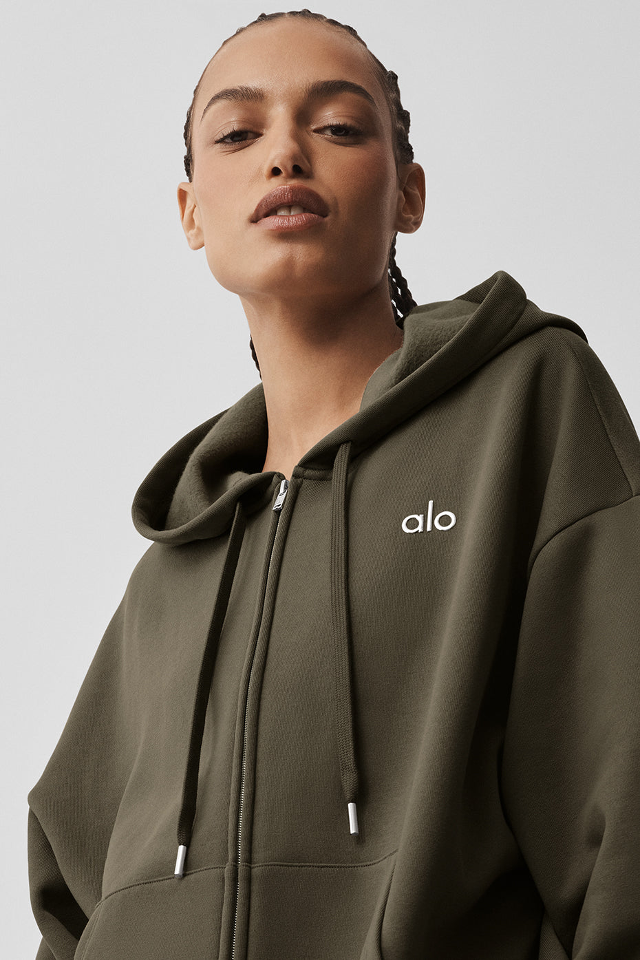 Accolade Full Zip Hoodie - Olive Tree — photo 4