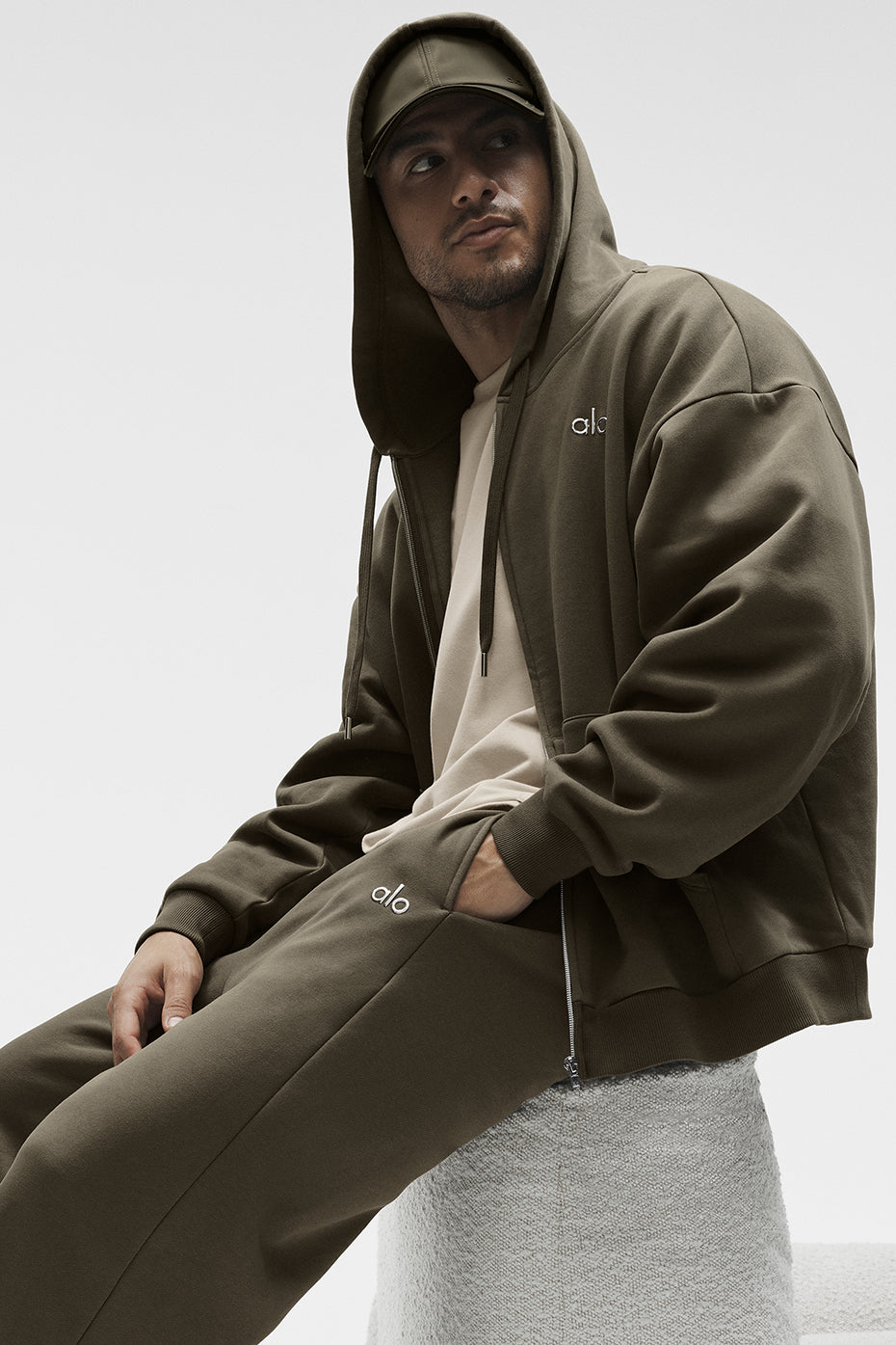 Accolade Full Zip Hoodie - Olive Tree — photo 4