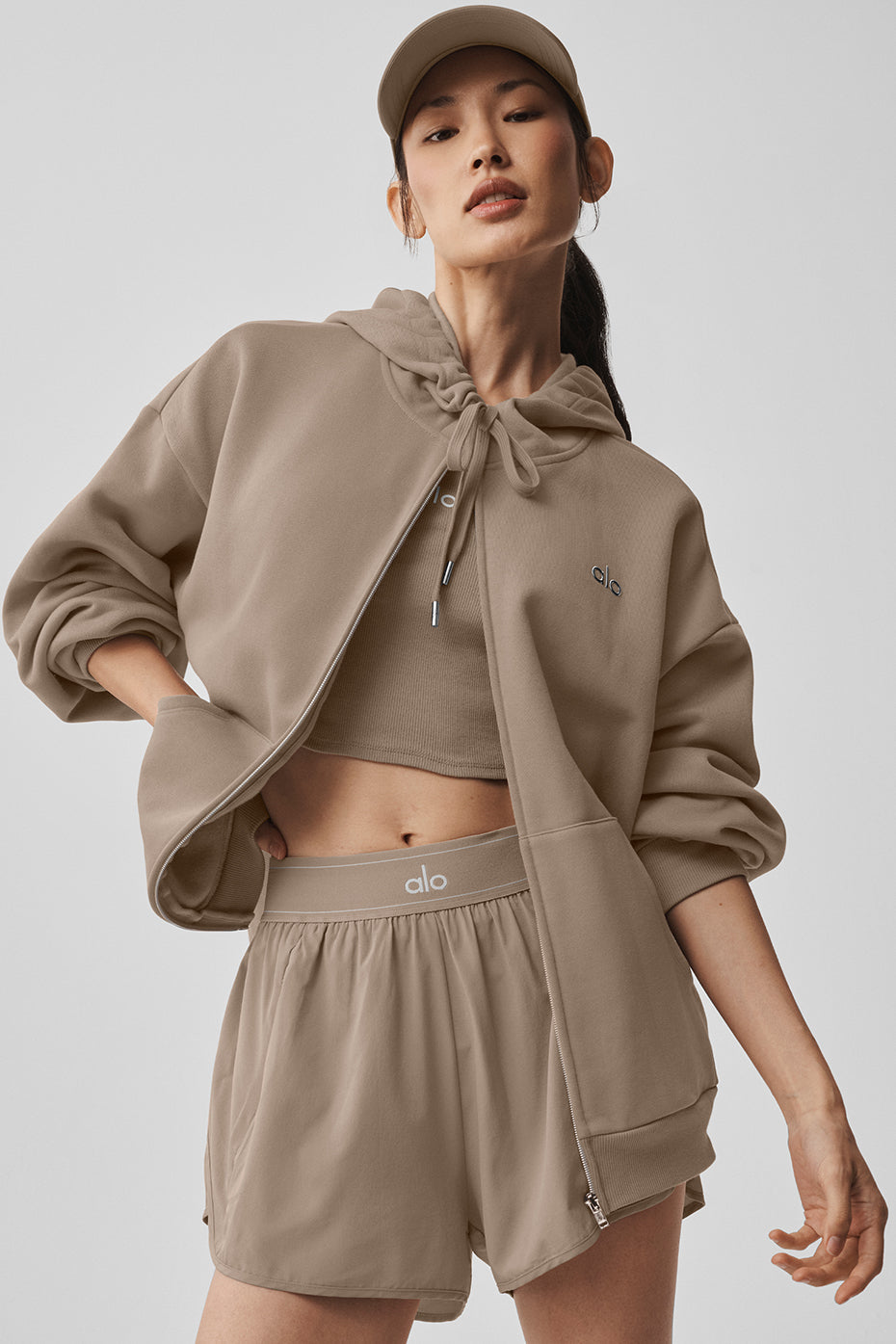 Accolade Full Zip Hoodie - Gravel — photo 1