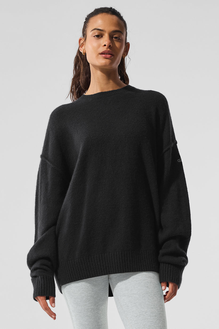 Unisex Wool Cashmere New Class Crewneck Sweater - Black — photo 1
