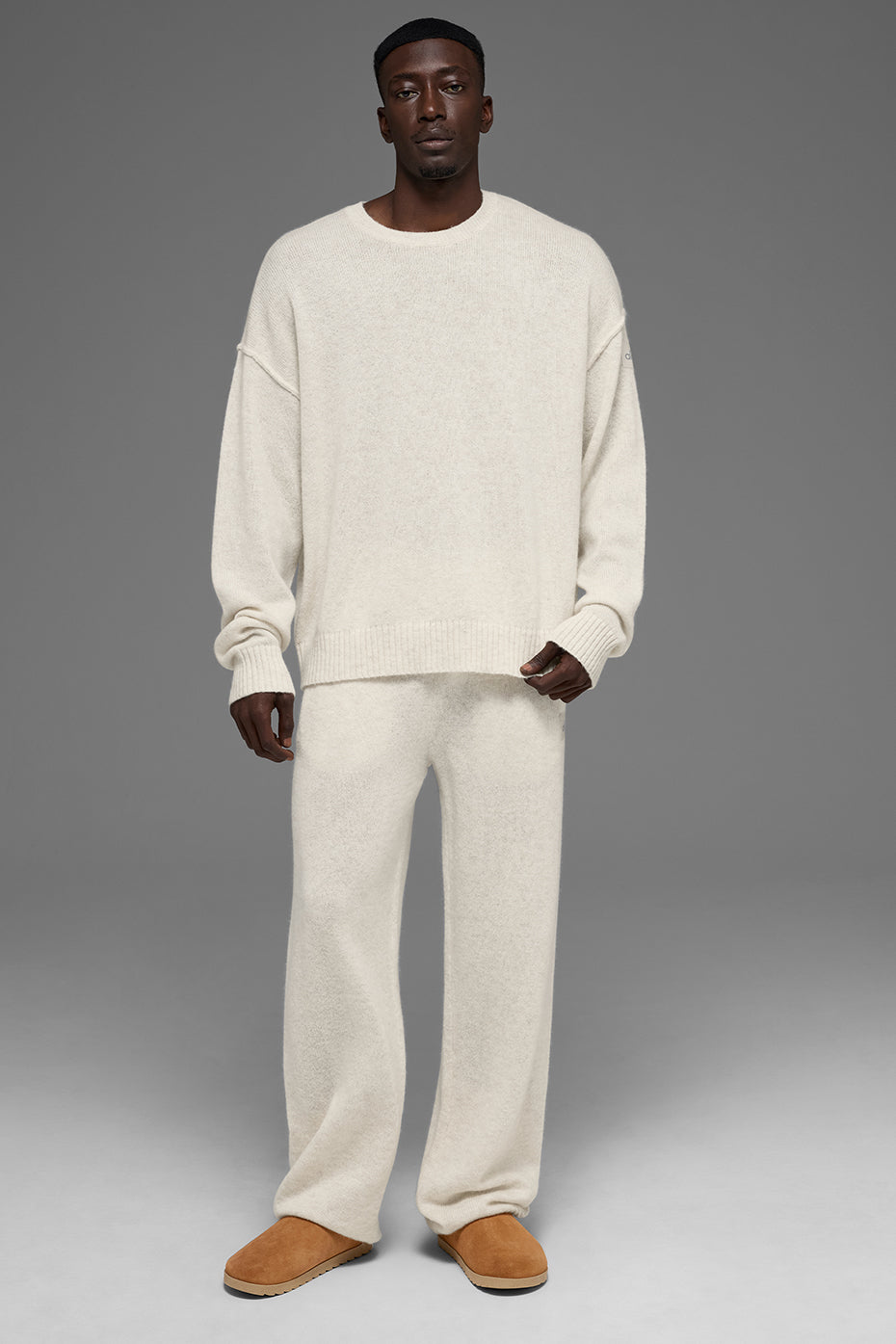 Unisex Wool Cashmere New Class Crewneck Sweater - Bone Heather — photo 5