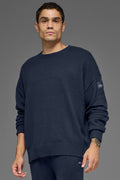 Unisex Wool Cashmere New Class Crewneck Sweater - Navy — photo 1