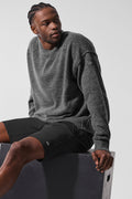 Unisex Wool Cashmere New Class Crewneck Sweater - Platinum Grey — photo 5