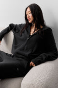 Wool Cashmere New Class Full Zip Hoodie - Black — photo 1
