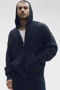 Wool Cashmere New Class Full Zip Hoodie - Navy — photo 1