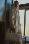 Wool Cashmere New Class Full Zip Hoodie - Oatmeal Heather — photo 1