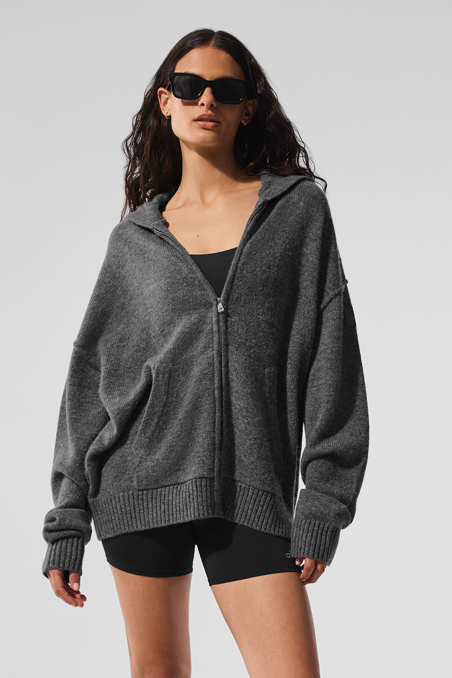 Wool Cashmere New Class Full Zip Hoodie - Platinum Grey — photo 1