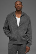 Wool Cashmere New Class Full Zip Hoodie - Platinum Grey — photo 1