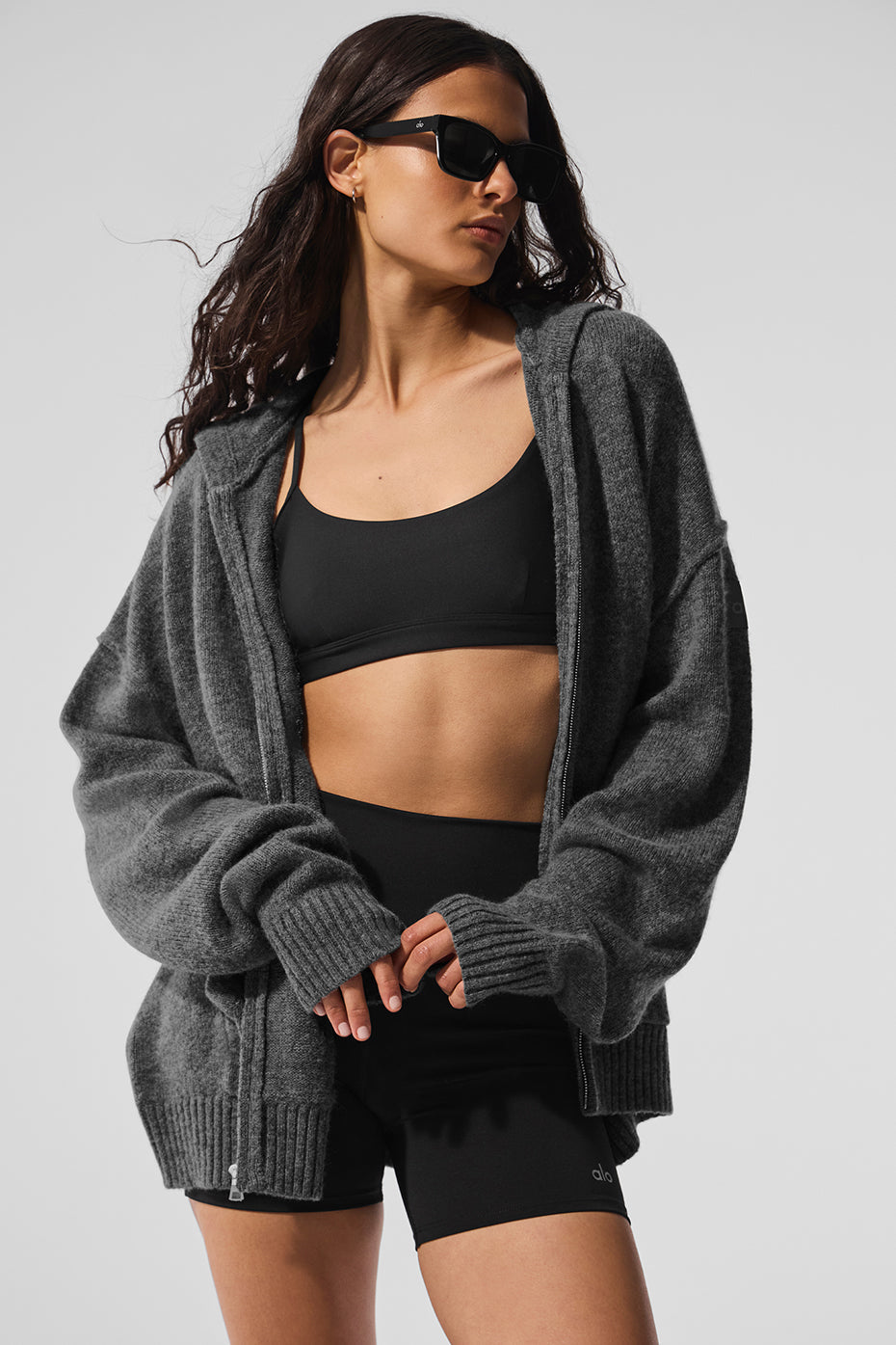 Wool Cashmere New Class Full Zip Hoodie - Platinum Grey — photo 5