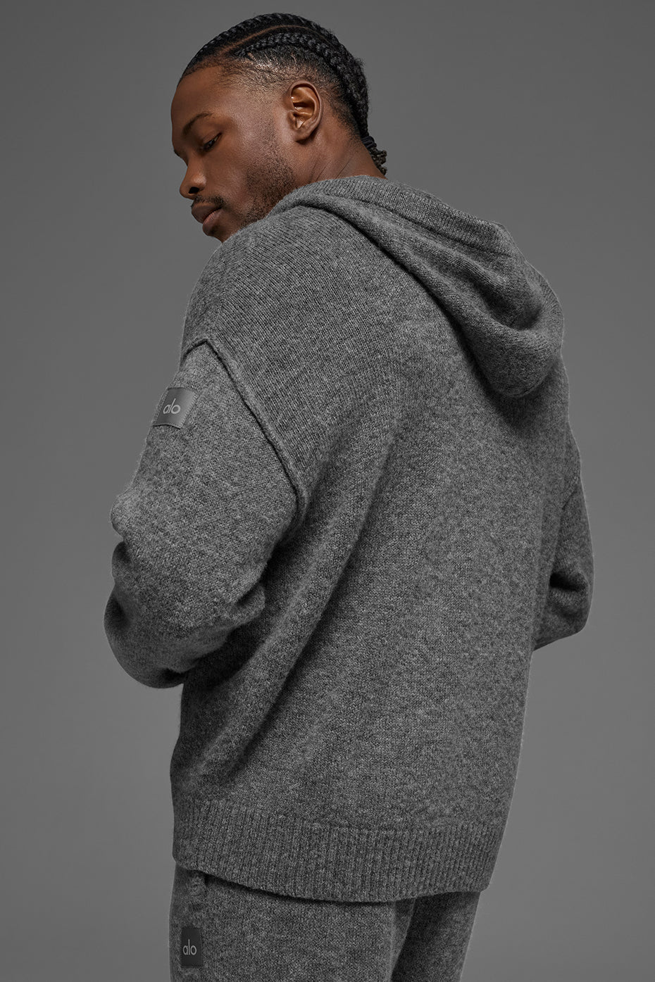Wool Cashmere New Class Full Zip Hoodie - Platinum Grey — photo 2