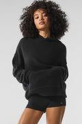 Wool Cashmere New Class Hoodie - Black — photo 1