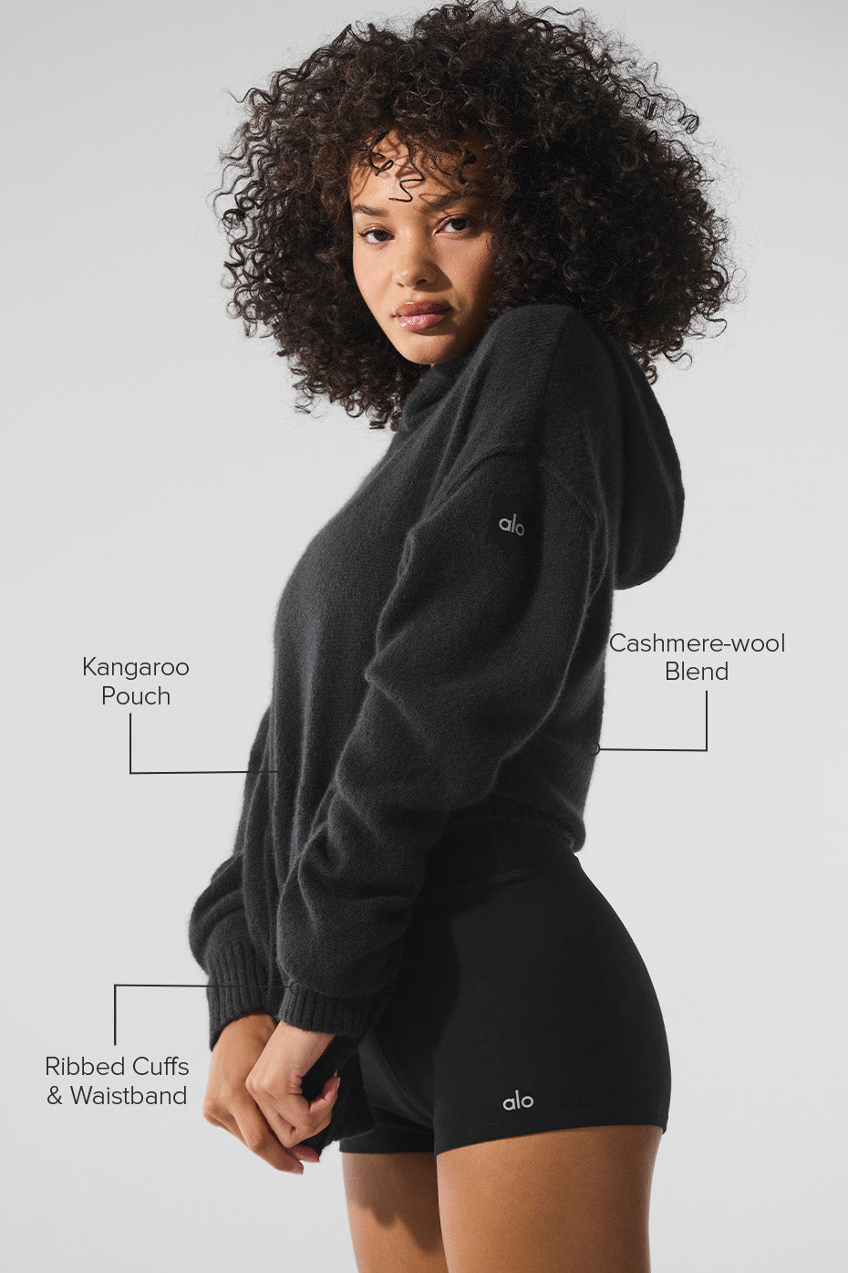 Wool Cashmere New Class Hoodie - Black — photo 2