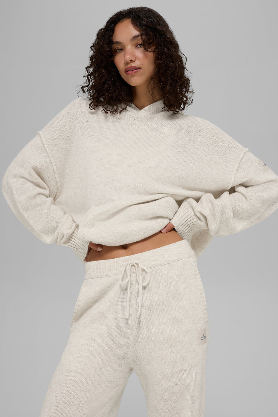 Wool Cashmere New Class Hoodie - Bone Heather — photo 1