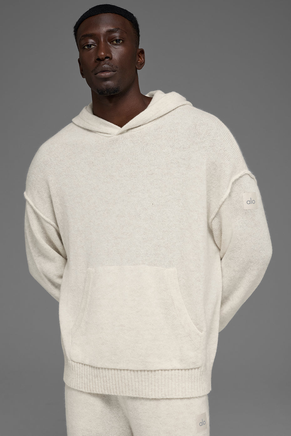 Wool Cashmere New Class Hoodie - Bone Heather — photo 1