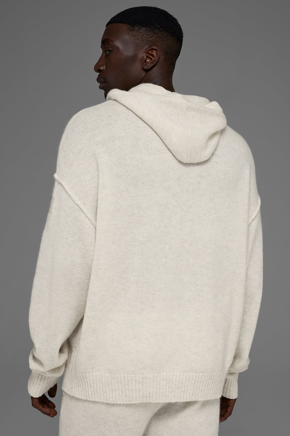 Wool Cashmere New Class Hoodie - Bone Heather — photo 3