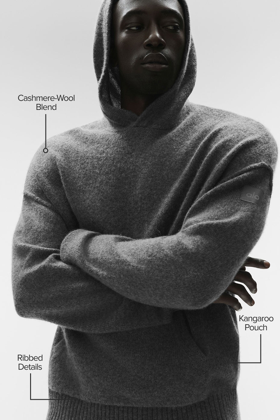 Wool Cashmere New Class Hoodie - Platinum Grey — photo 2