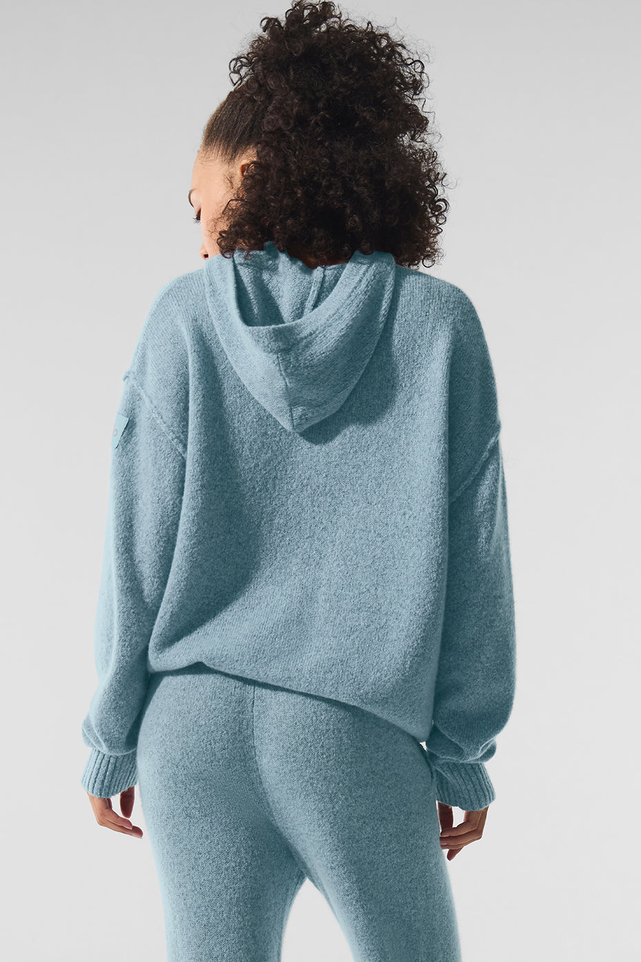 Wool Cashmere New Class Hoodie - Celestial Blue Granite Heather — photo 4