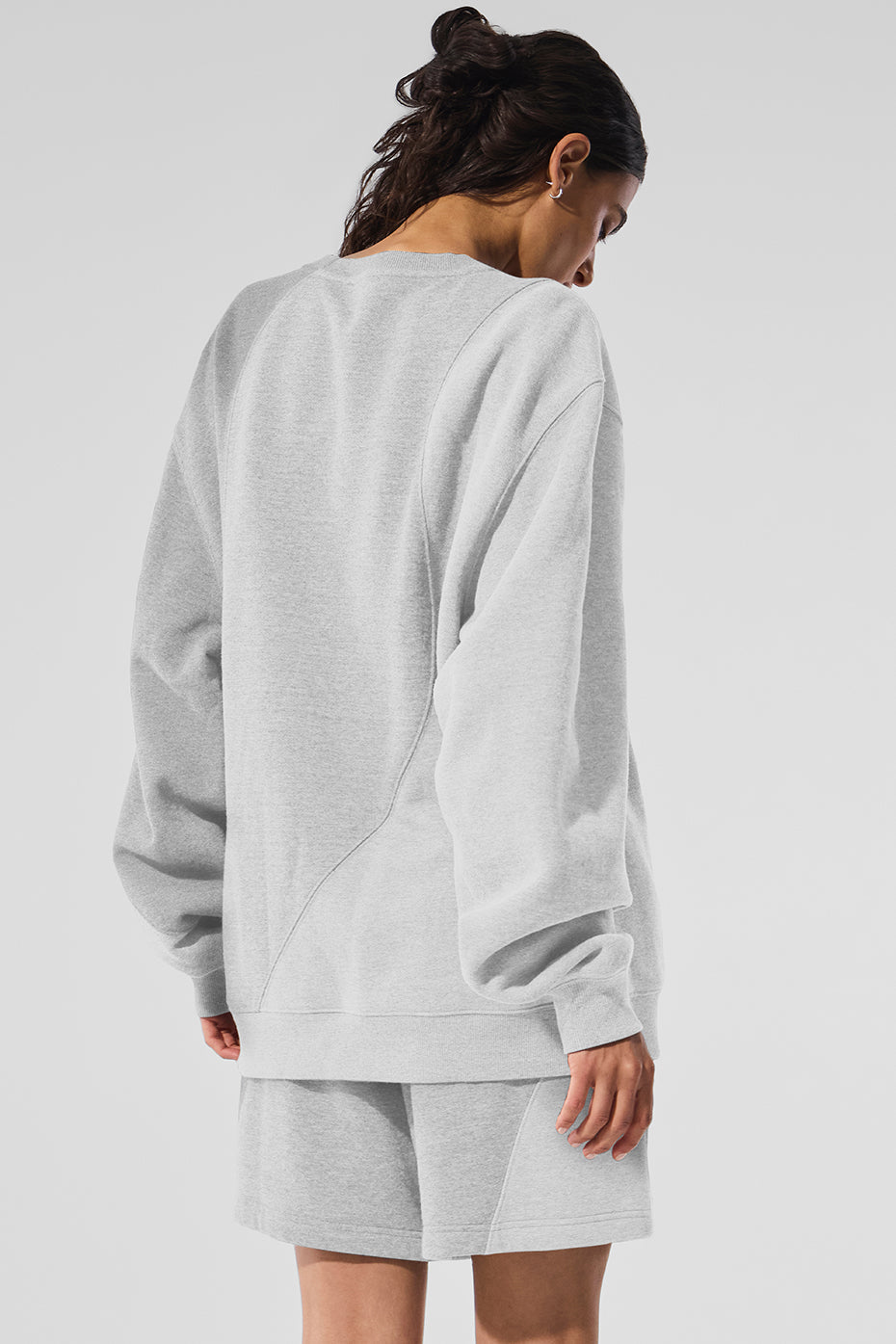 Make Waves Crew Neck Pullover - Athletic Heather Grey Tonal — photo 2