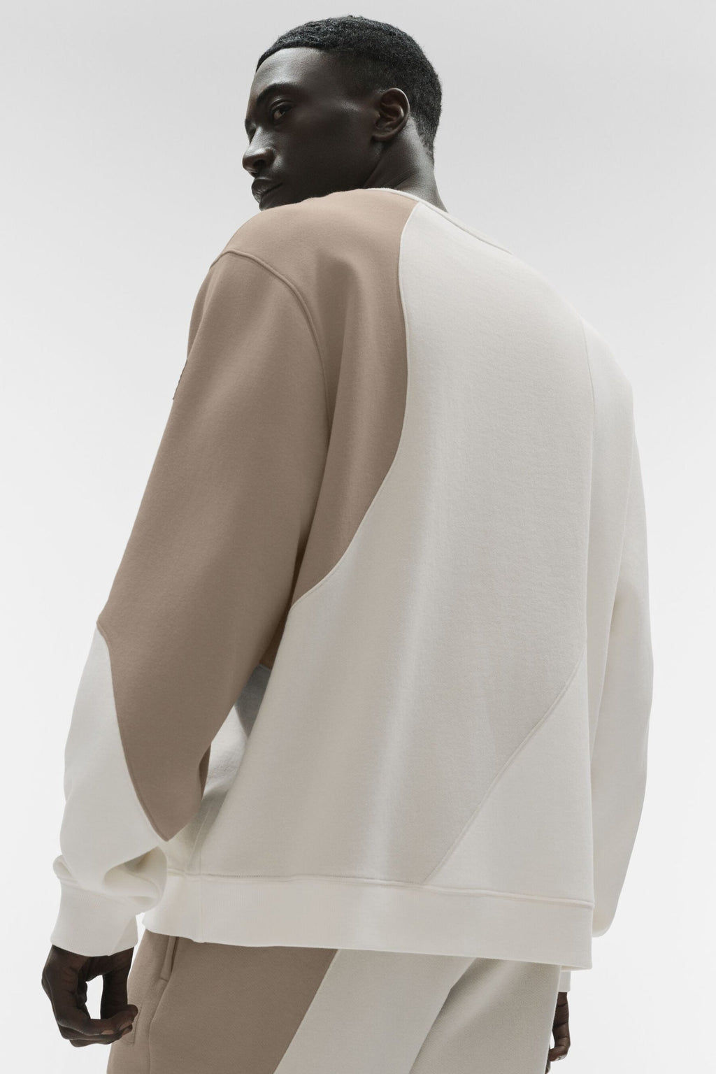 Make Waves Crew Neck Pullover - Ivory/Bone/Gravel — photo 2