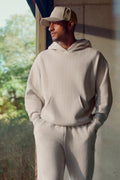 Pinstripe Hoodie - Bone Pinstripe — photo 1