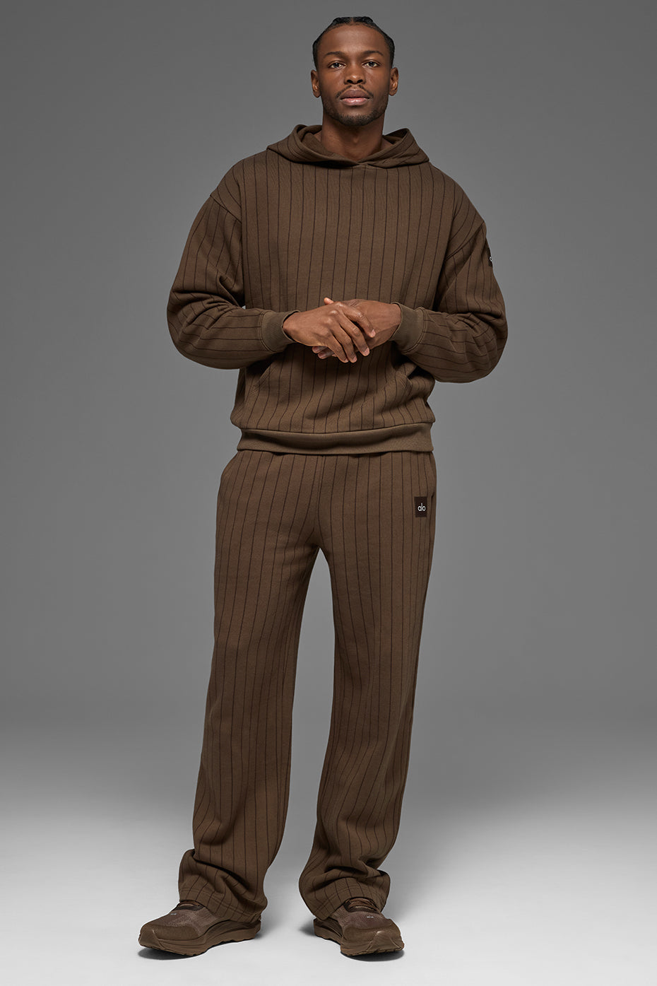 Pinstripe Hoodie - Espresso Pinstripe — photo 5