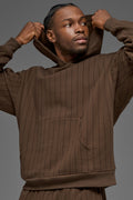 Pinstripe Hoodie - Espresso Pinstripe — photo 1