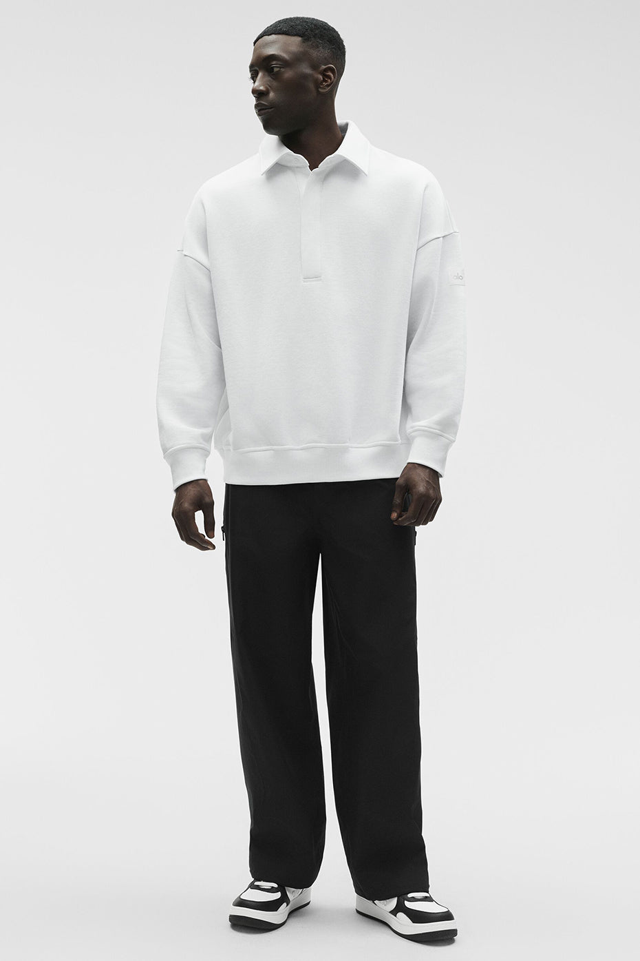 Take It Easy Long Sleeve Henley Pullover - White — photo 5