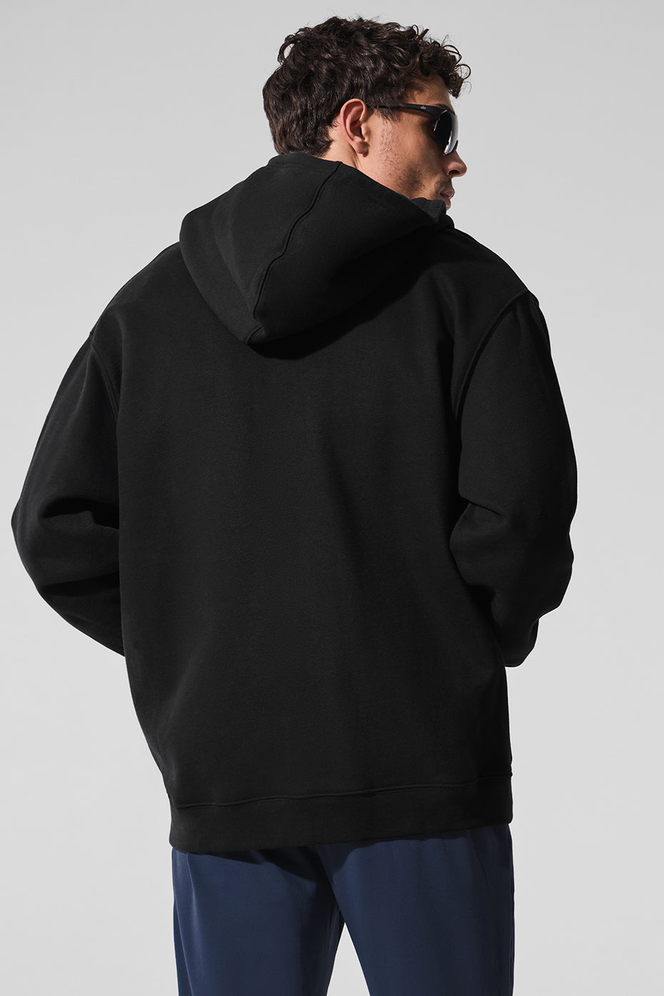 Renown Heavy Weight Full Zip Hoodie - Black — photo 4