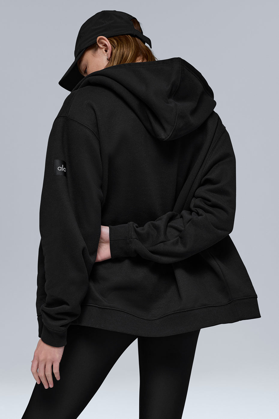 Renown Heavy Weight Full Zip Hoodie - Black — photo 2
