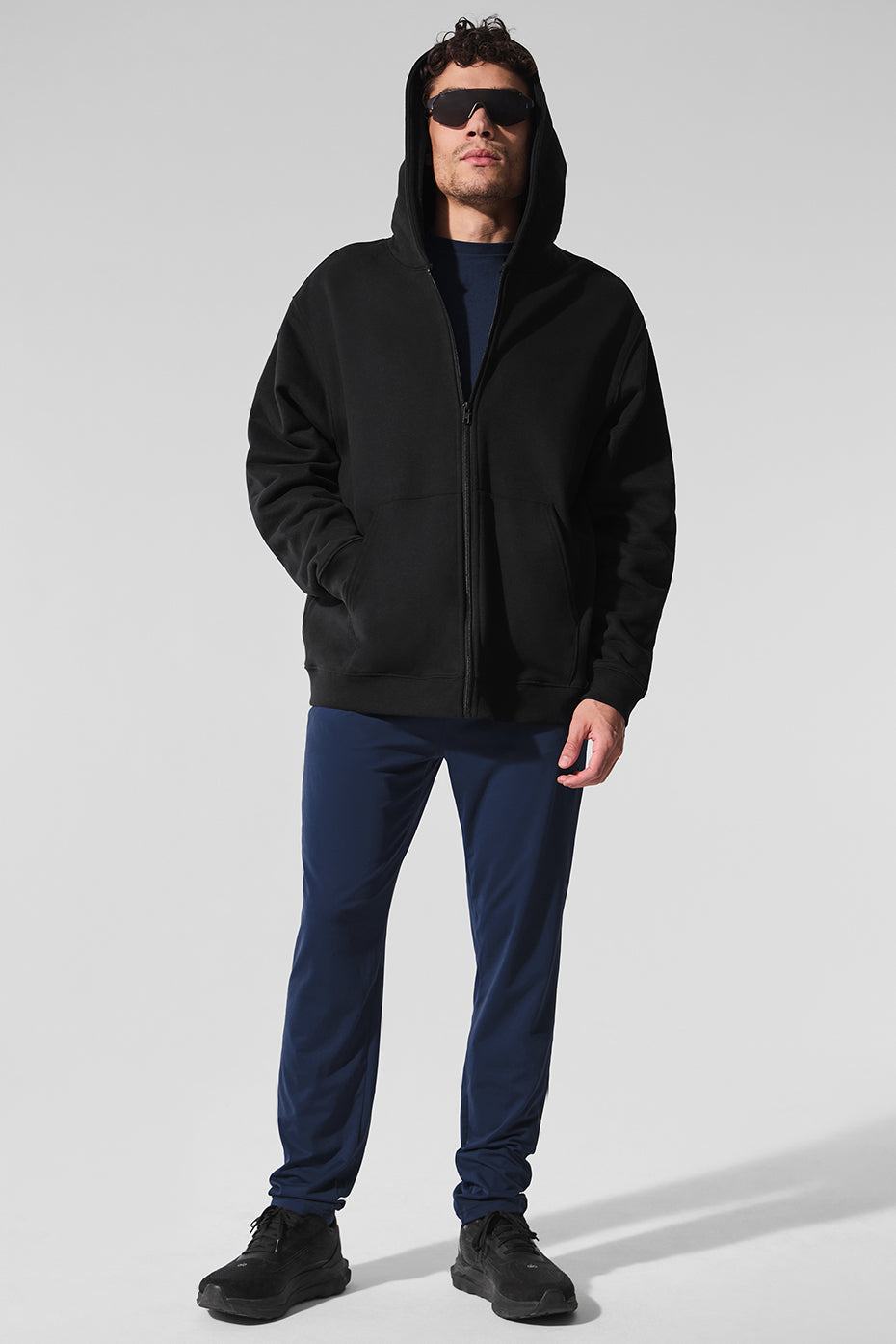 Renown Heavy Weight Full Zip Hoodie - Black — photo 6