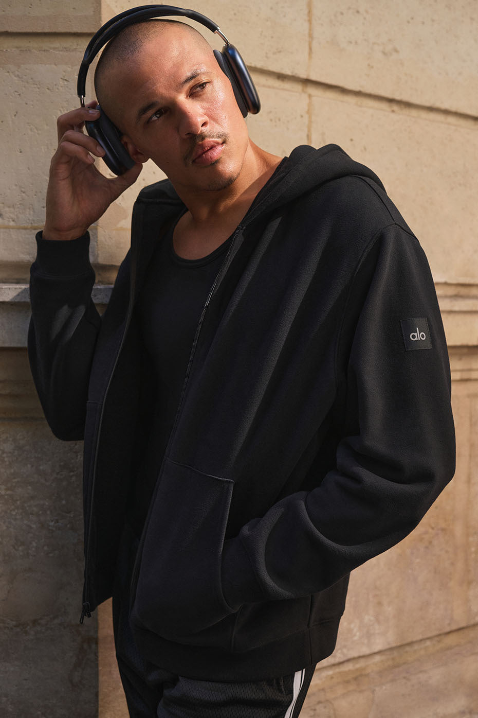 Renown Heavy Weight Full Zip Hoodie - Black — photo 1