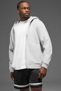 Renown Heavy Weight Full Zip Hoodie - Athletic Heather Grey — photo 1