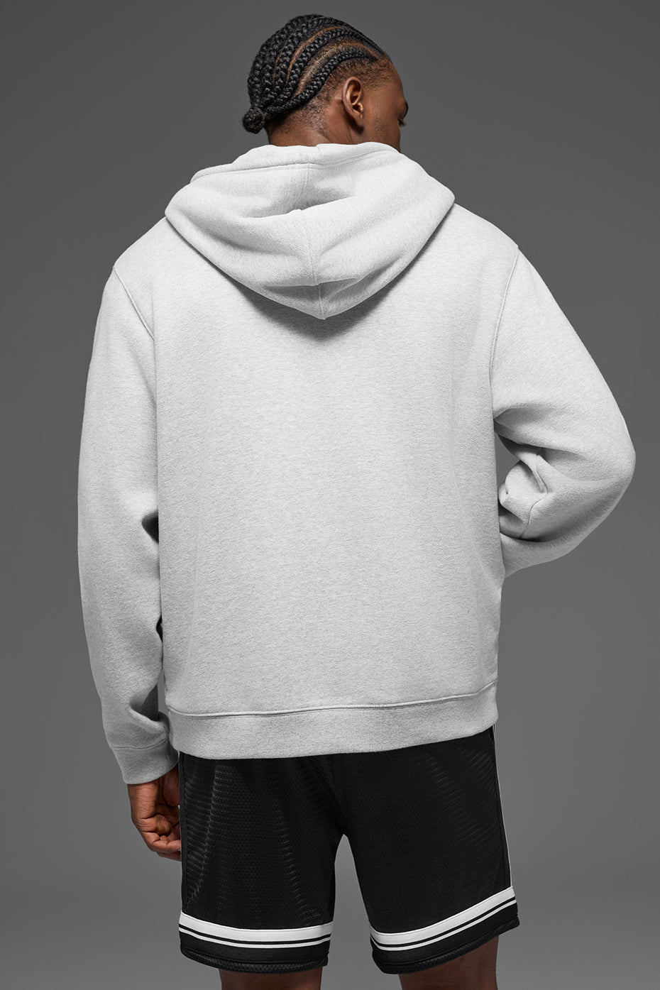 Renown Heavy Weight Full Zip Hoodie - Athletic Heather Grey — photo 3