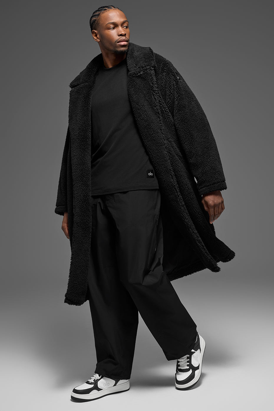 Oversized Sherpa Trench - Black — photo 4