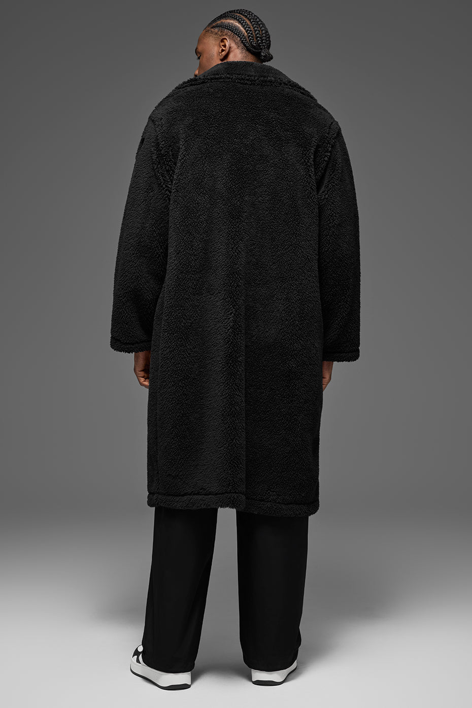 Oversized Sherpa Trench - Black — photo 3