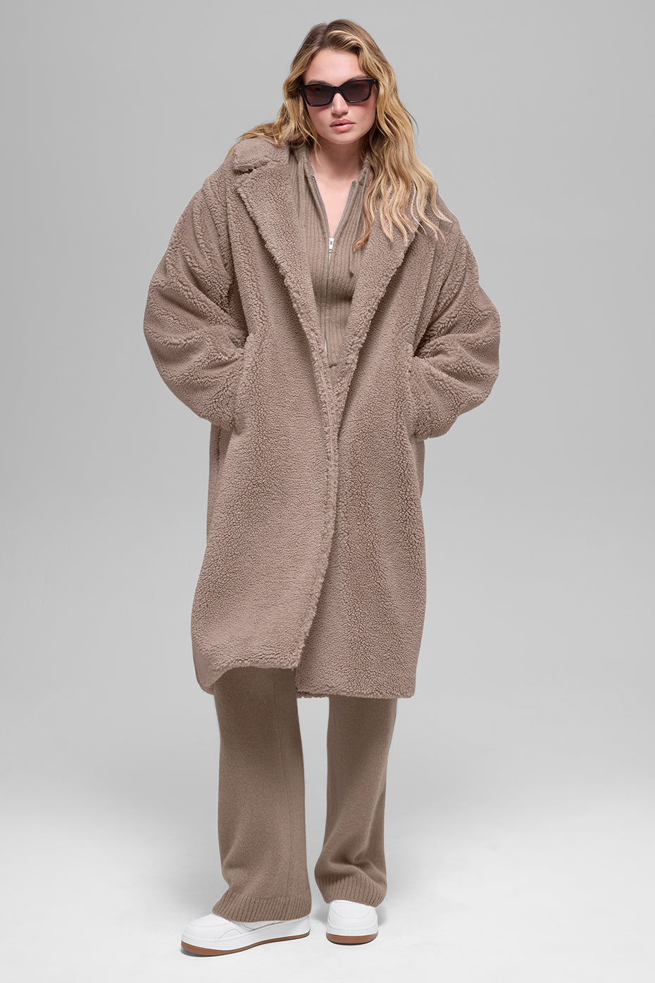 Oversized Sherpa Trench - Chai Latte — photo 5