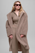 Oversized Sherpa Trench - Chai Latte — photo 1