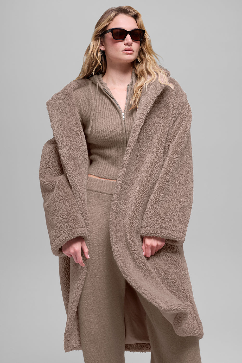 Oversized Sherpa Trench - Chai Latte — photo 1
