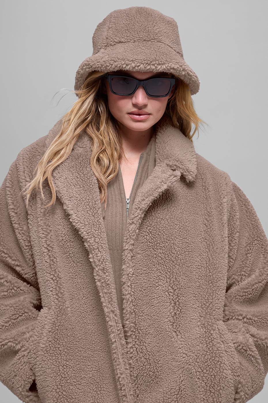 Oversized Sherpa Trench - Chai Latte — photo 2
