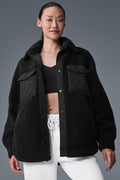 Sherpa Edge Shacket - Black — photo 1