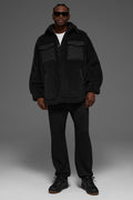 Sherpa Edge Shacket - Black — photo 1
