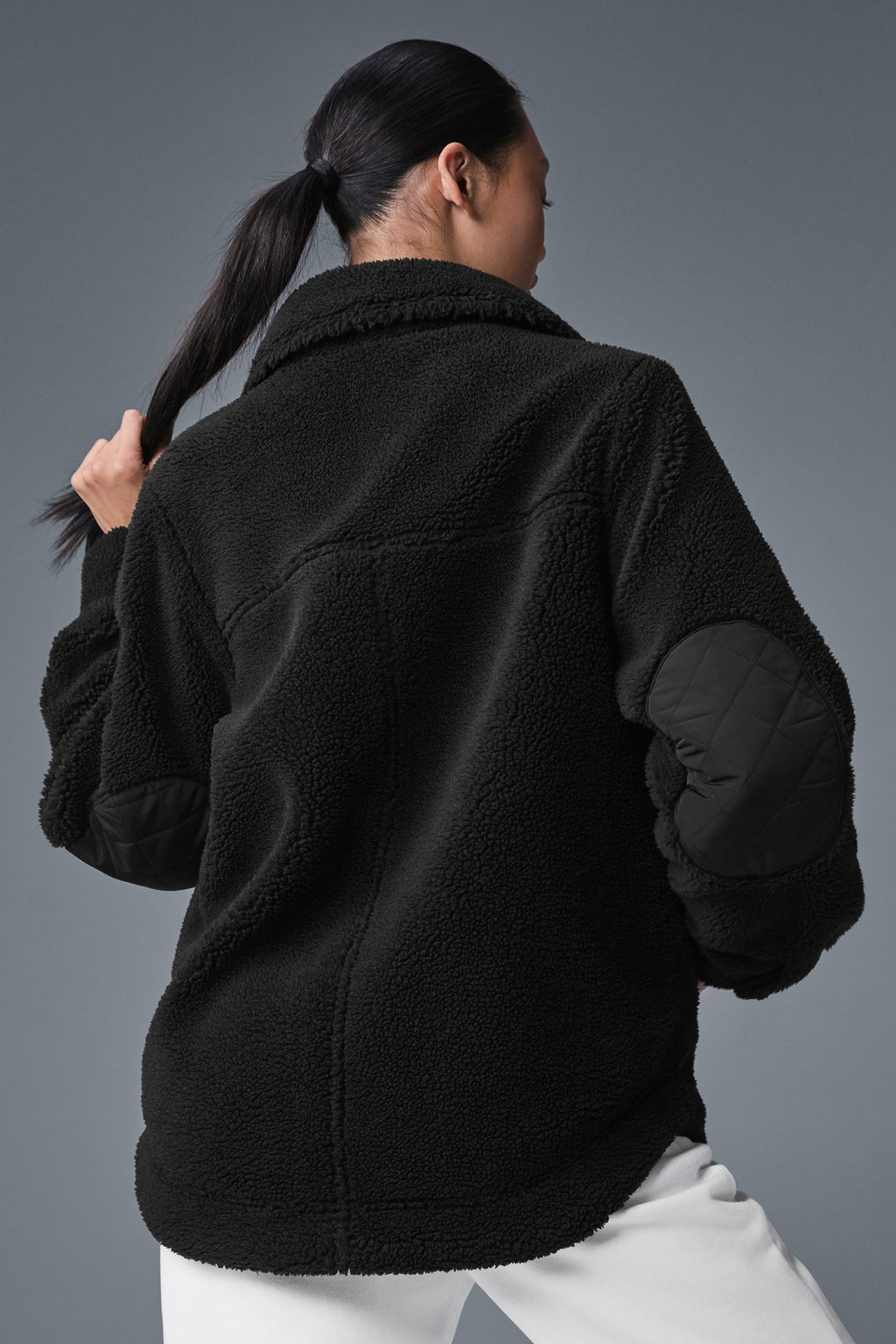 Sherpa Edge Shacket - Black — photo 3
