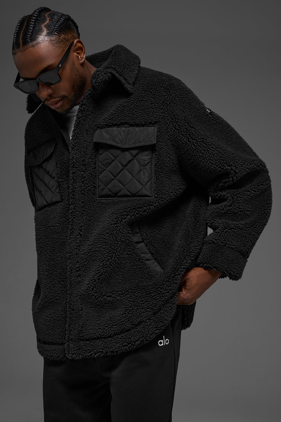 Sherpa Edge Shacket - Black — photo 4