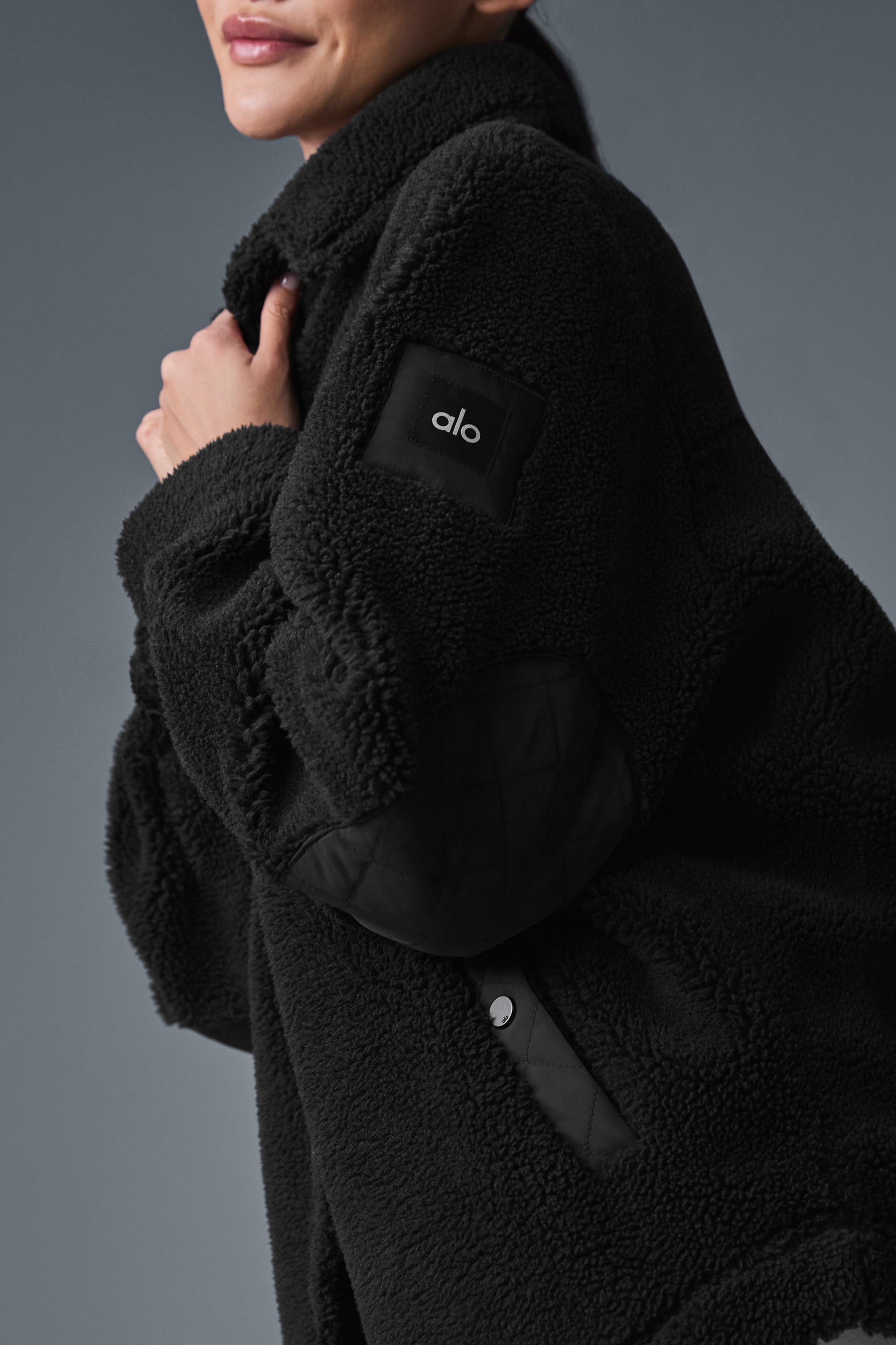 Sherpa Edge Shacket - Black — photo 5