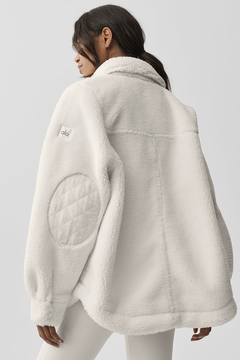 Sherpa Edge Shacket - Ivory — photo 2